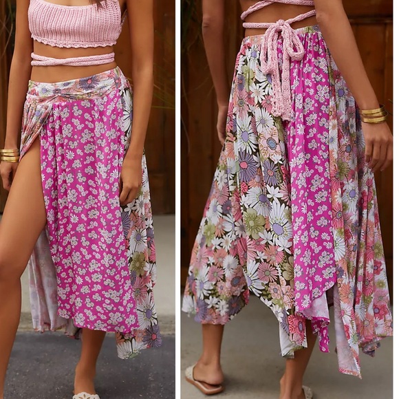 Agua Bendita Dresses & Skirts - Agua Bendita Kaylee Anthropologie skirt strapless dress swim coverup size Small
